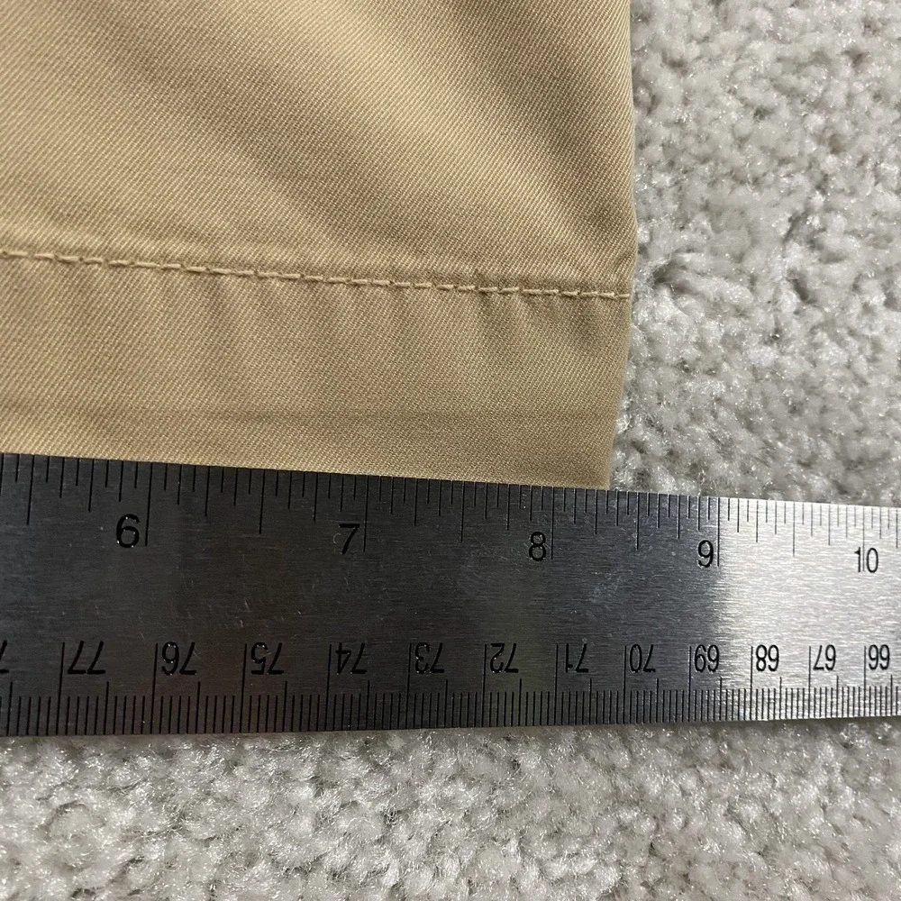 Tommy Bahama Pants Mens 34x30 Khaki Flat Front Pima Cotton Chino Work Office